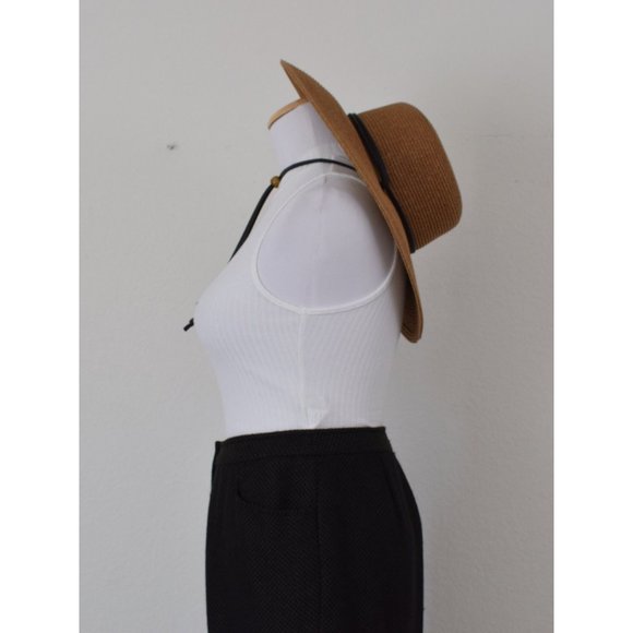 Vintage 90s Black &‎ Green Wool Lined Trousers size 12 | 32 waist - Picture 4 of 10